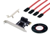 Picture of Conceptronic EMRICK 4-Port SATA PCIe Adapter with SATA Cables