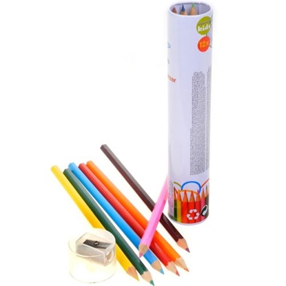 Attēls no Topwrite Colouring pencils with sharpener 12pcs
