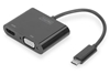 Изображение DIGITUS Adapter USB3.0/C -> HDMI + VGA     4K        schwarz