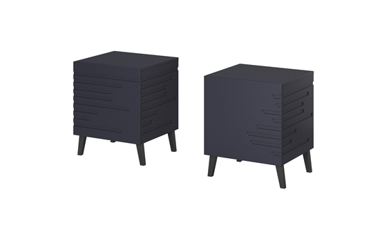 Picture of Bedside table NOVA 44x40x52 navy blue matt