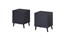 Picture of Bedside table NOVA 44x40x52 navy blue matt