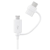 Изображение Samsung Data Cable Micro-USB tu USB-A incl USB-C Adapter white