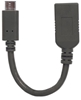 Picture of Manhattan USB-C to USB-A Cable, 15cm, Male to Female, Black, 5 Gbps (USB 3.2 Gen1 aka USB 3.0), 3A (fast charging), IF-Certified, Equivalent to USB31CAADP, SuperSpeed USB, Lifetime Warranty, Polybag