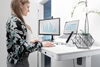 Picture of DIGITUS power height adjustable Desk wth USB and Drawer 120x60cm