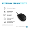 Picture of HP 128 USB Wired Laser Mouse, Sanitizable - Black