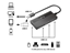 Attēls no Equip 4-Port USB 3.0 Hub with USB-C Adapter