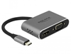 Picture of Delock USB Type-C™ Adapter to HDMI and VGA with USB 3.0 Port and PD