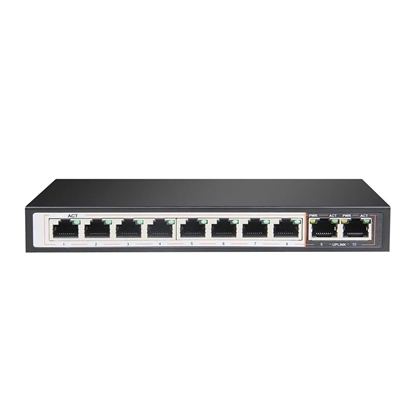 Picture of Switch Perses 8X EX-SG1008PE 10/100/1000M TX PoE AT/AF,  2X GE SFP Full Gigabit PoE 