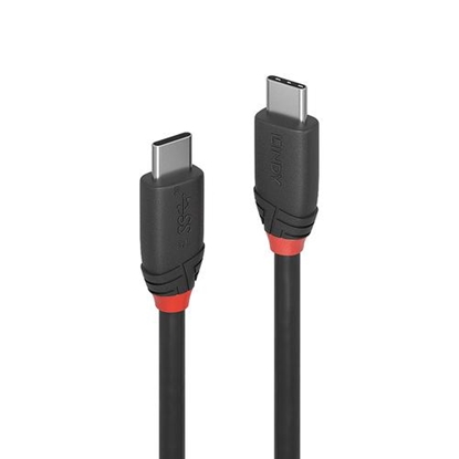 Picture of Lindy 1m USB 3.2 Type C Cable 3A, Black Line