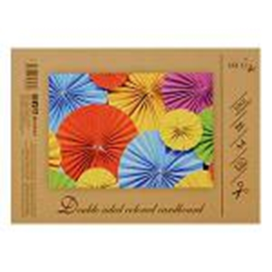 Изображение Krāsains kartons A3,  16 lapas (16 krāsas) divpusējs 190g/m2