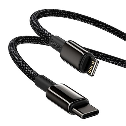 Attēls no Kabel USB Baseus USB-C - Lightning 1 m Czarny (6953156232037)