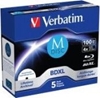 Picture of 1x5 Verbatim M-Disc BD-R Blu-Ray 100GB 4x Speed inkjet print. JC