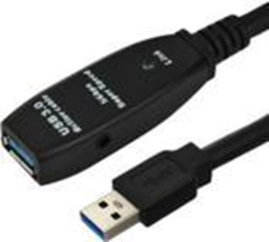Изображение Kabel USB MicroConnect USB-A - USB-A 10 m Czarny (USB3.0AAF10A)