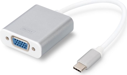 Picture of Adapter USB Digitus USB-C - VGA Srebrny  (DA-70837)