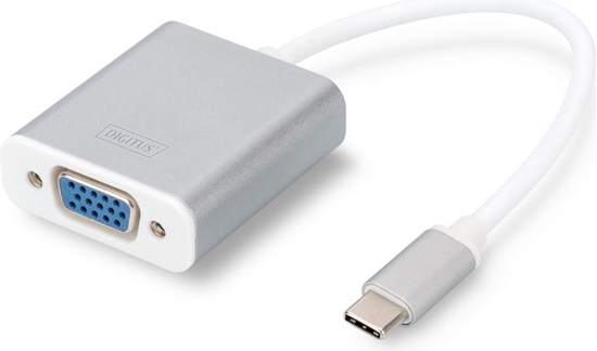 Picture of Adapter USB Digitus USB-C - VGA Srebrny  (DA-70837)
