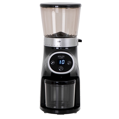 Attēls no Adler Coffee Grinder AD 4450 Burr 300 W, Coffee beans capacity 300 g, Number of cups 1-10 pc(s), Black