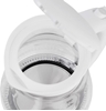 Picture of Adler Kettle AD 1274 Standard, Plastic, glass, White/ transparent, 2200 W, 360° rotational base, 1.7 L