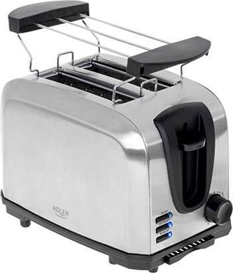 Picture of Adler | Toaster | AD 3222 | Power 700 W | Number of slots 2 | Housing material Stainless steel | Silver