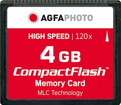 Attēls no AgfaPhoto Compact Flash      4GB High Speed 120x MLC