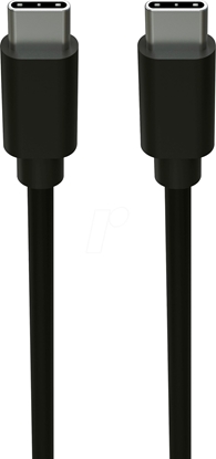 Изображение Kabel USB Ansmann USB-C - USB-C 1.2 m Czarny (1700-0121)
