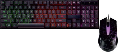 Attēls no Zestaw USB: Klawiatura podświetlana + mysz podświetlana AK-50 