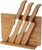 Picture of BAMBOO LT2056 Zestaw noży ceramicznych z deską i podstawką             oraz rękojeściami wykonamymi z bambusa