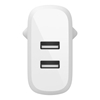 Изображение Belkin Dual USB-A Charger, 24W white WCB002vfWH