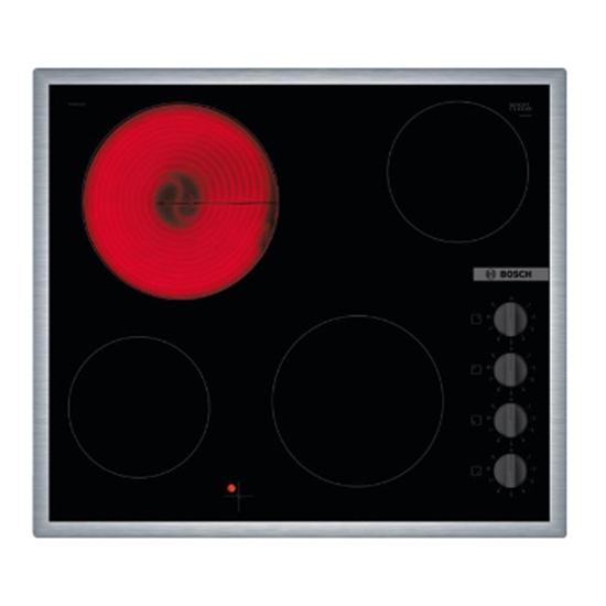 Picture of BOSCH Electric hob with frame PKE645CA2E, 60 cm, Black