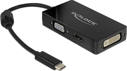 Attēls no Delock Adapter USB Type-C™ Stecker > VGA / HDMI / DVI Buchse schwarz