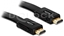 Изображение Delock Cable High Speed HDMI with Ethernet – HDMI A male > HDMI A male flat 1 m