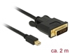 Изображение Delock Cable mini DisplayPort 1.1 male > DVI 24+1 male 2 m