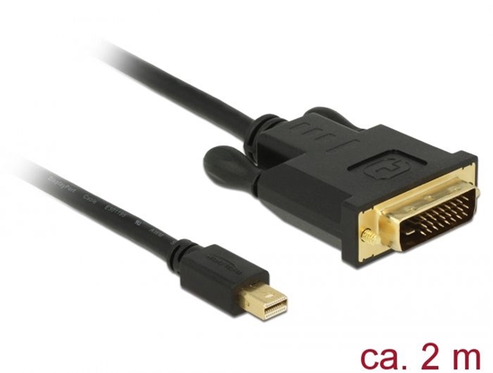 Изображение Delock Cable mini DisplayPort 1.1 male > DVI 24+1 male 2 m