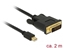 Picture of Delock Cable mini DisplayPort 1.1 male > DVI 24+1 male 2 m