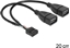Attēls no Delock USB Cable Pin header female > 2 x USB 2.0 type-A female 20 cm