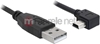 Изображение Delock USB 2.0 Cable Type-A male to Type Mini-B male angled 2 m
