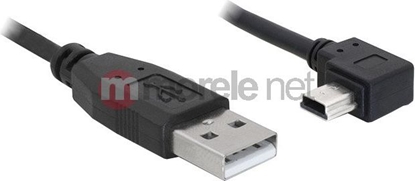 Attēls no Delock Cable USB 2.0-A male  USB mini-B 5pin male  angled 2m