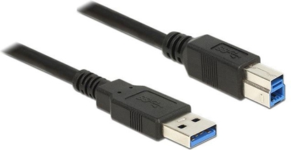 Picture of Delock USB 5 Gbps Cable Type-A male to Type-B male 1.5 m black