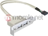Picture of Delock Slot bracket USB 2.0 low profile 2 port