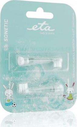 Attēls no ETA Toothbrush replacement for 0710 For kids, Heads, Number of brush heads included 2, White
