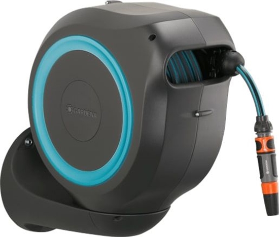 Picture of Gardena Wall-mounted Hose Box RollUp M (turquoise) 20 m