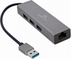 Изображение Gembird USB AM Gigabit Network Adapter with 3-port USB 3.0 hub