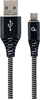 Изображение Gembird USB Male - USB Type C Male Premium cotton braided 2m Black