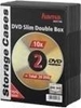 Picture of Hama Slim DVD Double Jewel Case pack of 10, black          51184