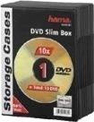 Attēls no Hama Slim DVD Jewel Case pack of 10, black          51181