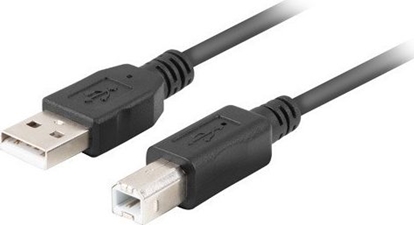 Attēls no Kabel USB-A(M)-USB-B(M) 2.0 CA-USBA-15CU-0030-BK 3m