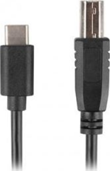 Picture of Kabel USB Lanberg USB-C - USB-B 1.8 m Czarny (CA-USBA-14CC-0018-BK)