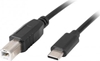 Изображение Kabel USB-C(M)->USB-B(M) 2.0 3m ferryt czarny