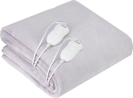 Picture of Adler Electirc heating under-blanket AD 7426 Number of heating levels 4, Number of persons 2, Washable, Remote control, Coral fleece, 2 x 60 W, Grey