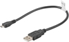 Picture of Kabel USB 2.0 micro AM-MBM5P 0.3M czarny 