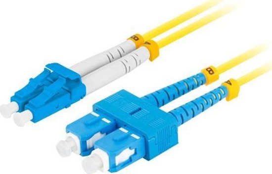 Изображение Lanberg PATCHCORD WIATOWODOWY SM SC/UPC-LC/UPC DUPLEX 3.0MM LSZH G657A1 2M ÓTY LANBERG